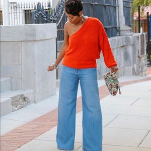 Zara One Shoulder Sweater